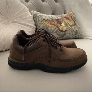 Rockport Ridgefield Eureka Lace-Up Shoes Men’s 9.5 W WIDE Brown Leather K71201 Men main image 4